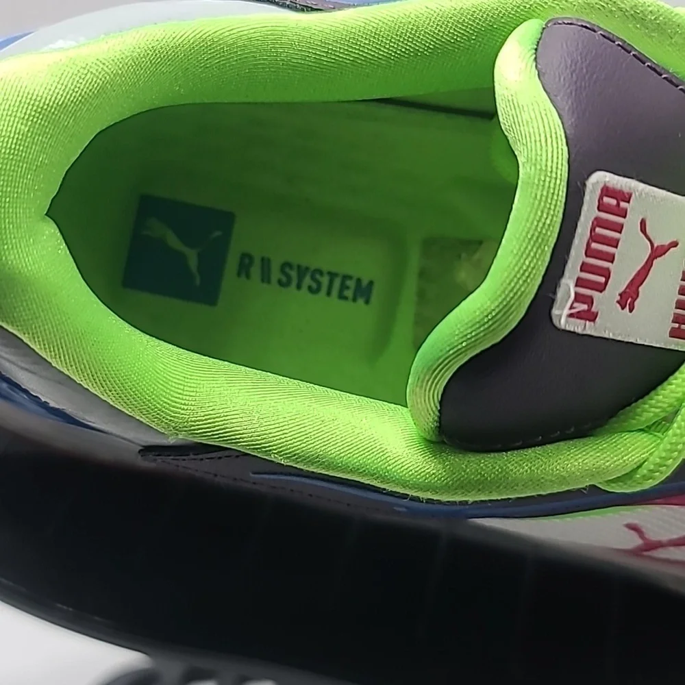 Puma Womens Sz 8.5 RS Fast Pop White Purple Sweet Grape Sneakers Shoes 384328 01 - Picture 3 of 9